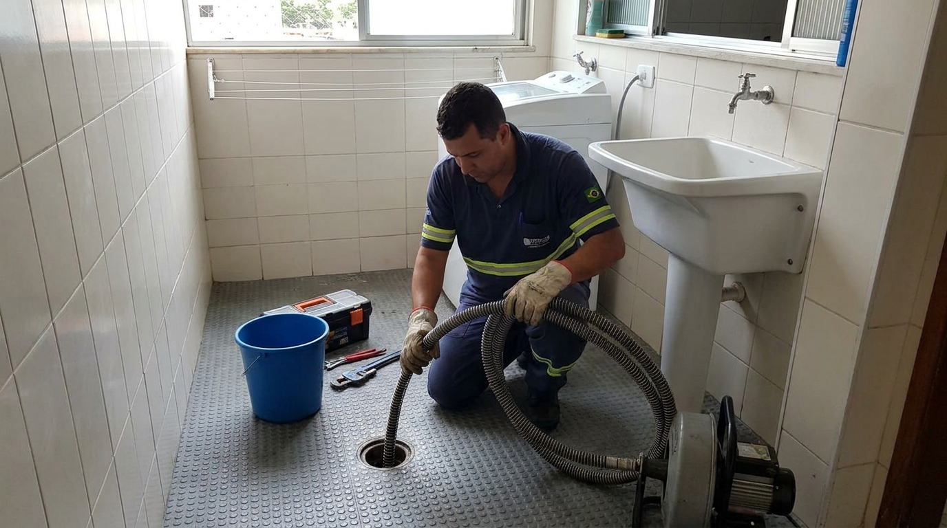 Desobstrução na Cozinha em Anápolis‑GO